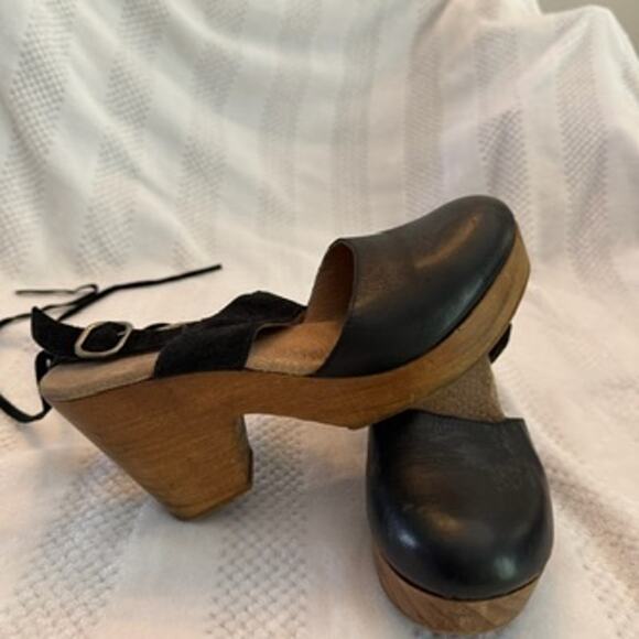 Free People Shoes - free people belmont clog heeled mules black size 39